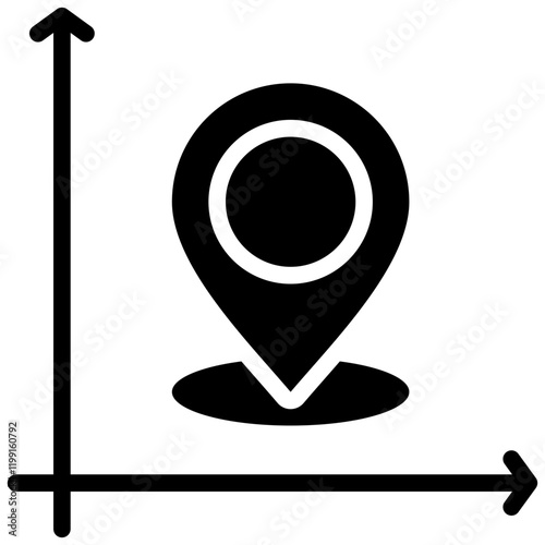 Coordinate Glyph Icon