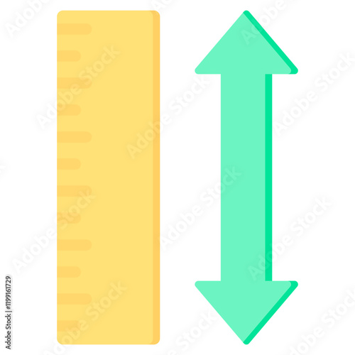 Vertical Flat Icon