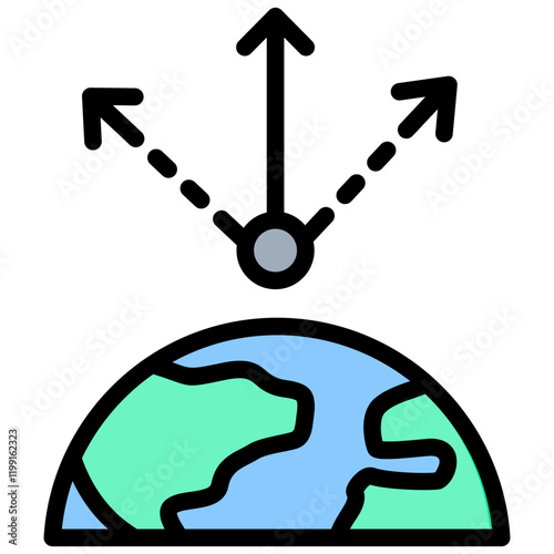 Zenith Outline Color Icon