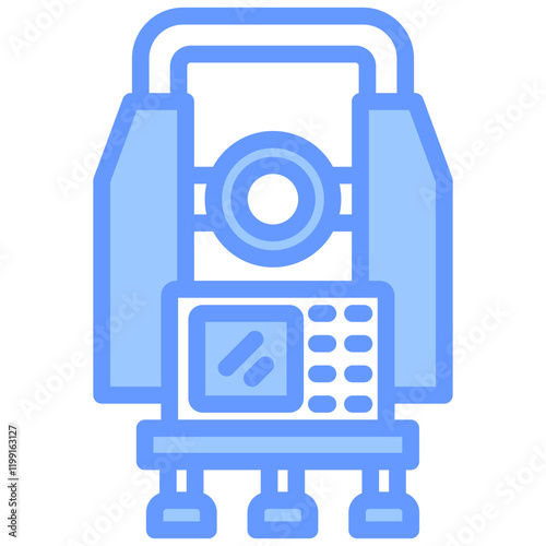 Theodolite Blue Icon
