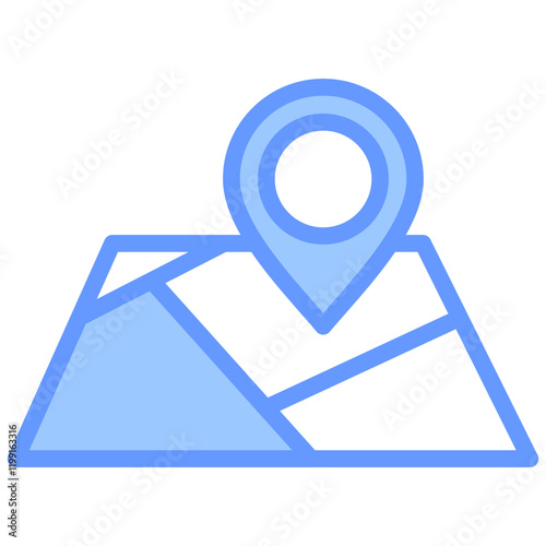 Map Blue Icon