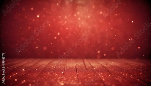 Fondo rojo brillante con luces borrosas photo