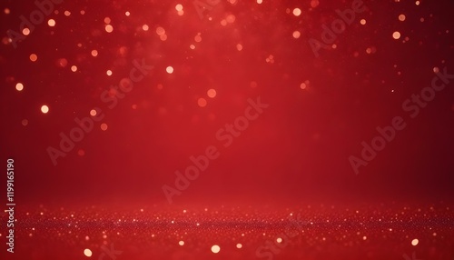 Fondo rojo brillante con luces borrosas