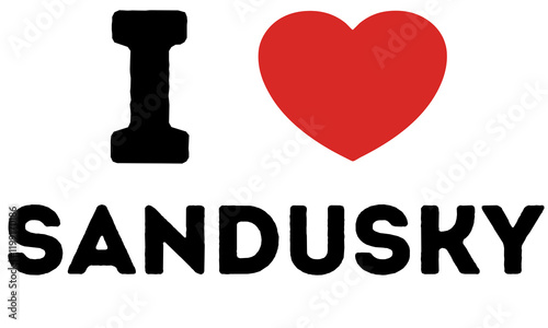 I Love Sandusky United States photo