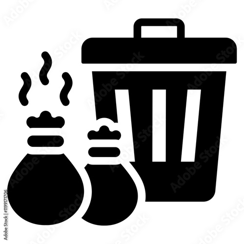 Waste Glyph Icon
