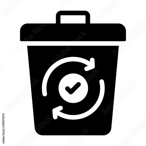 Repurposing Waste Glyph Icon