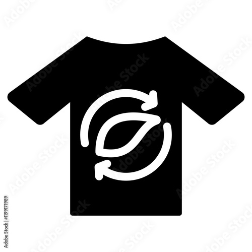 Sustainable Fashion Glyph Icon