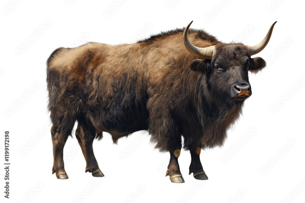 A animal from a farm, cow photorealistic, on isolated transparent background A animal from a farm, cow photorealistic, on isolated transparent background