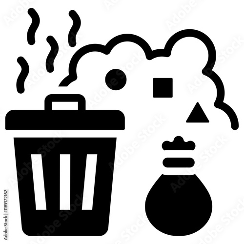 Landfill Glyph Icon