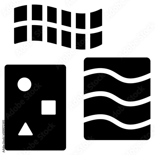 Fabric Scraps Glyph Icon