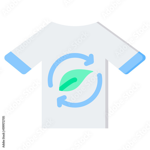 Sustainable Fashion Flat Icon