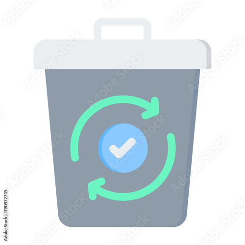 Repurposing Waste Flat Icon