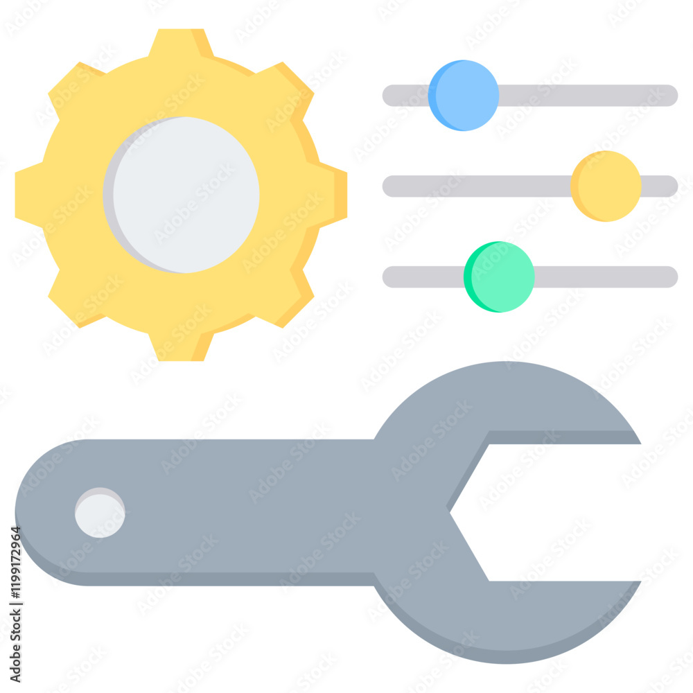 Customization Flat Icon