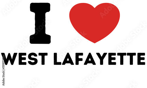 I Love West Lafayette United States