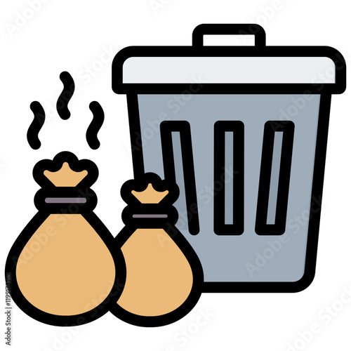 Waste Outline Color Icon