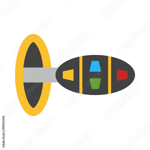 Ignition flat icon