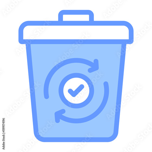 Repurposing Waste Blue Icon