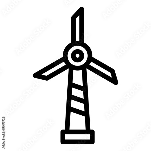 Wind Turbine Icon