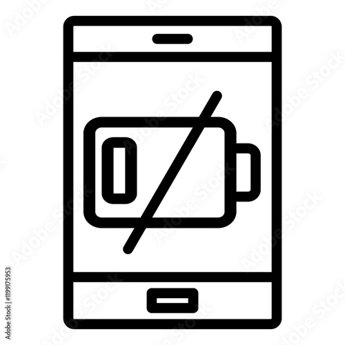 Empty Battery Icon