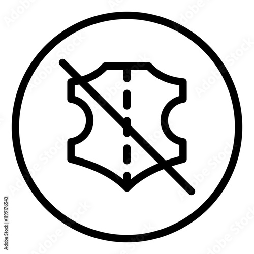No Leather Icon