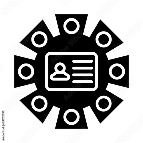 Corporate Identity glyph icon