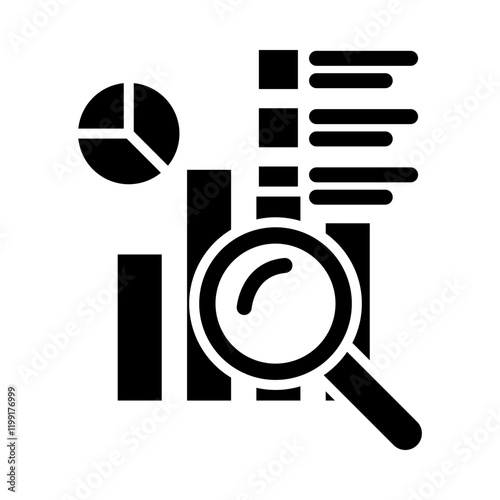 Market Research glyph icon