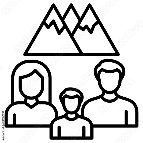 Family Adventure Icon