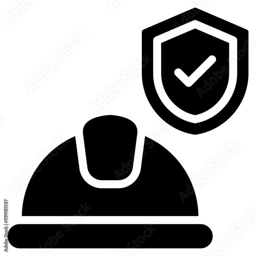 Helmet Glyph Icon