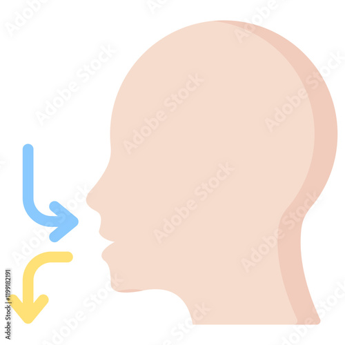 Breathing Flat Icon