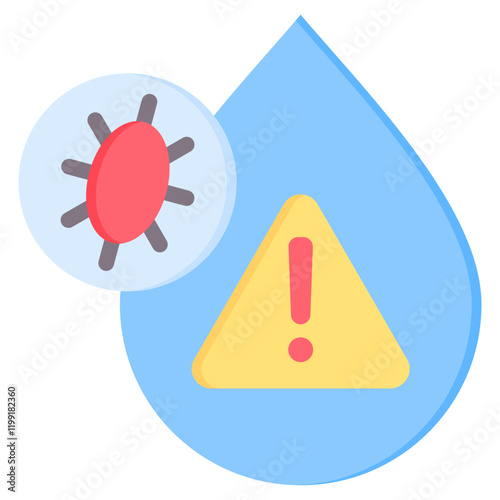 Contamination Flat Icon