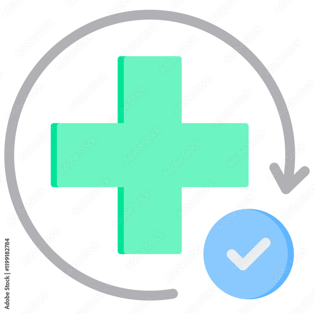 Obraz premium Recovery Flat Icon
