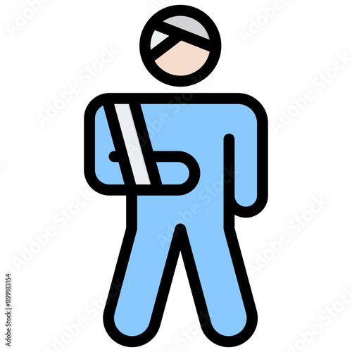 Injury Outline Color Icon