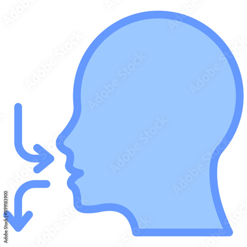 Breathing Blue Icon