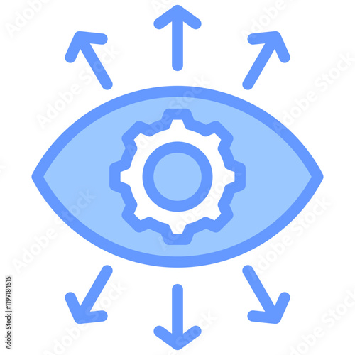 Supervision Blue Icon