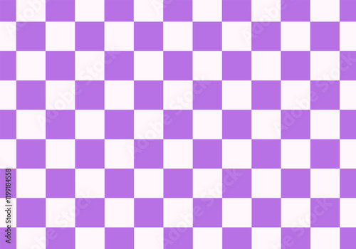 Purple and white checkered background Space for selling products, backdrop, wallpaper, background, text. Vintage style background. Vector illustration.