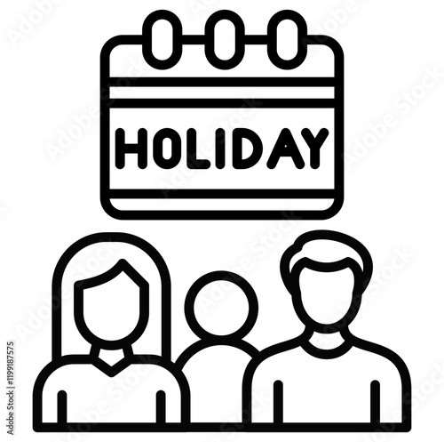 Family Holiday Icon