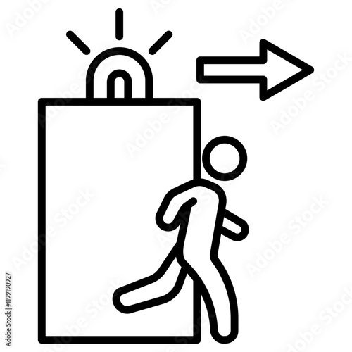 Emergency Exit Icon