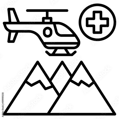 Mountain Rescue Icon