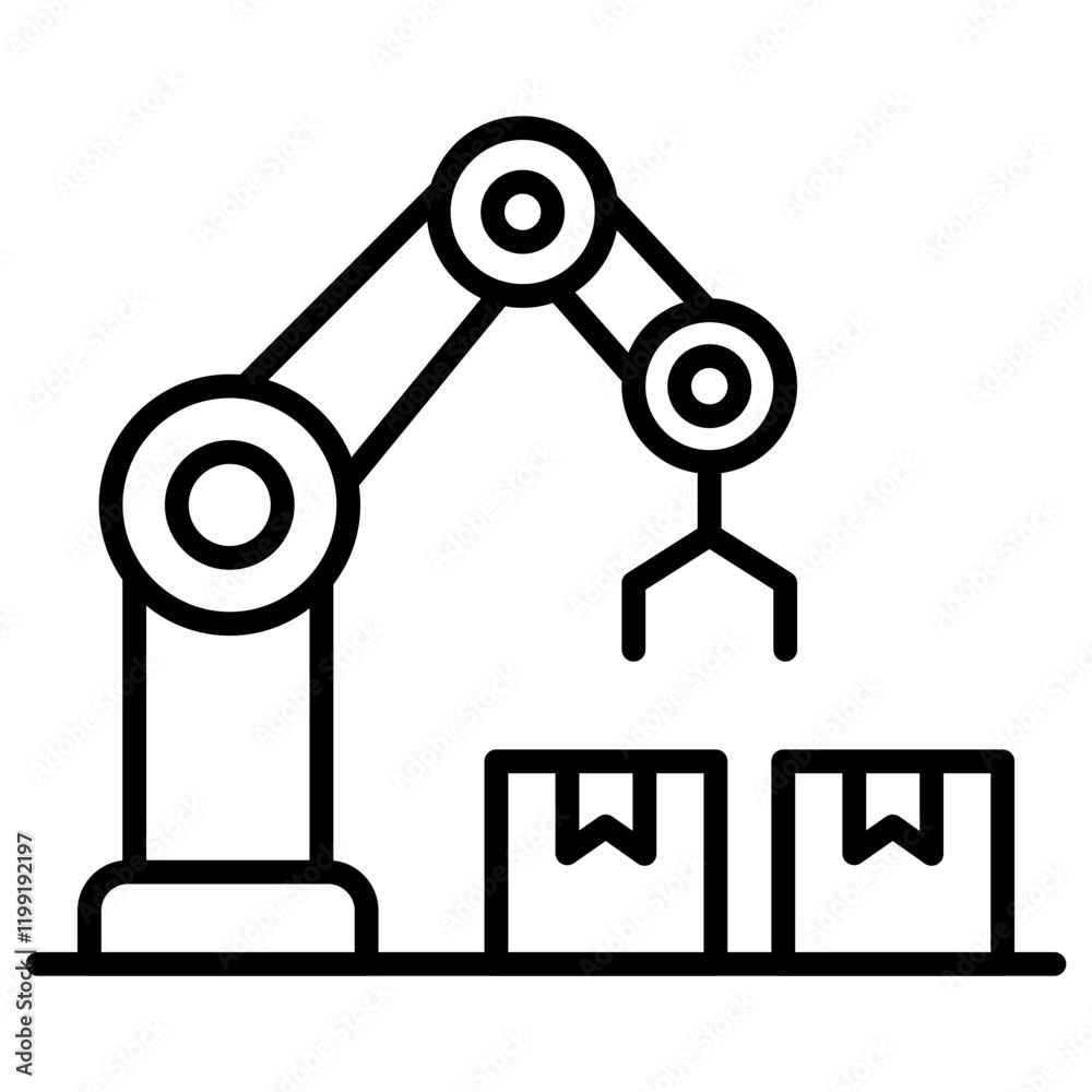 Automation Industry Icon Automation Industry Icon