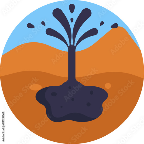 An image indicating the occurrence of an oil spill, which poses a threat to ecosystems, wildlife, and human health due to its harmful and toxic nature.