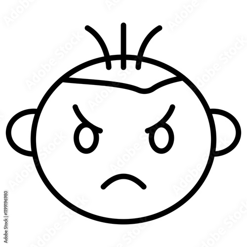 Angry Baby Icon