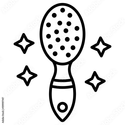 Baby hairbrush Icon