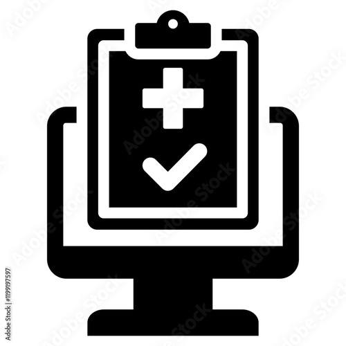 Telecare System Glyph Icon