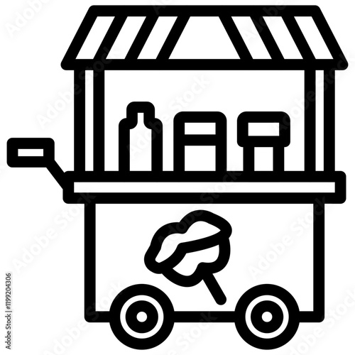 Toffee Apple Stall Icon
