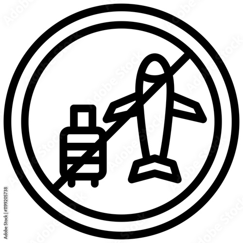 Travel Restrictions Icon