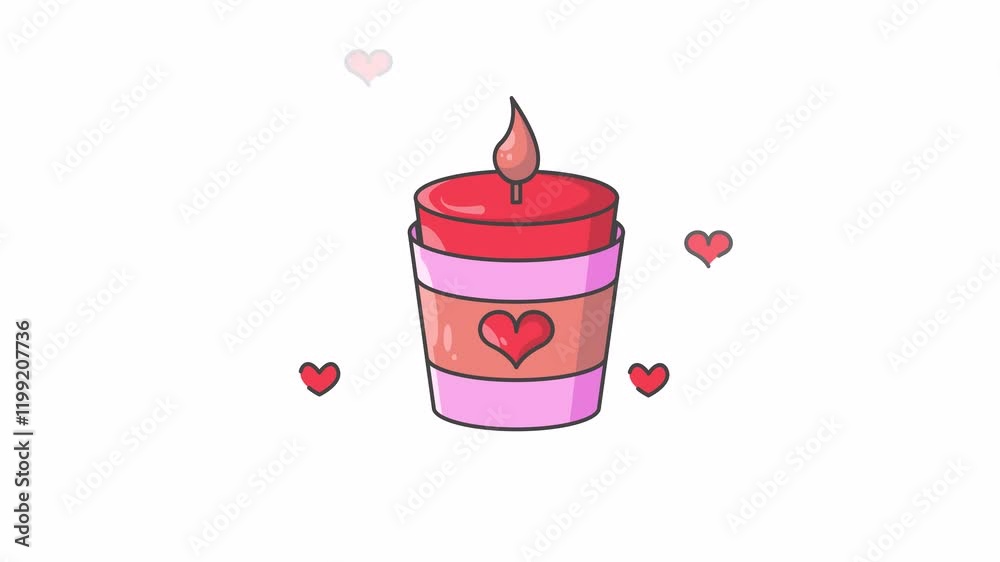 romantic candle icon animation valentine motion graphic design video romantic candle icon animation valentine motion graphic design video