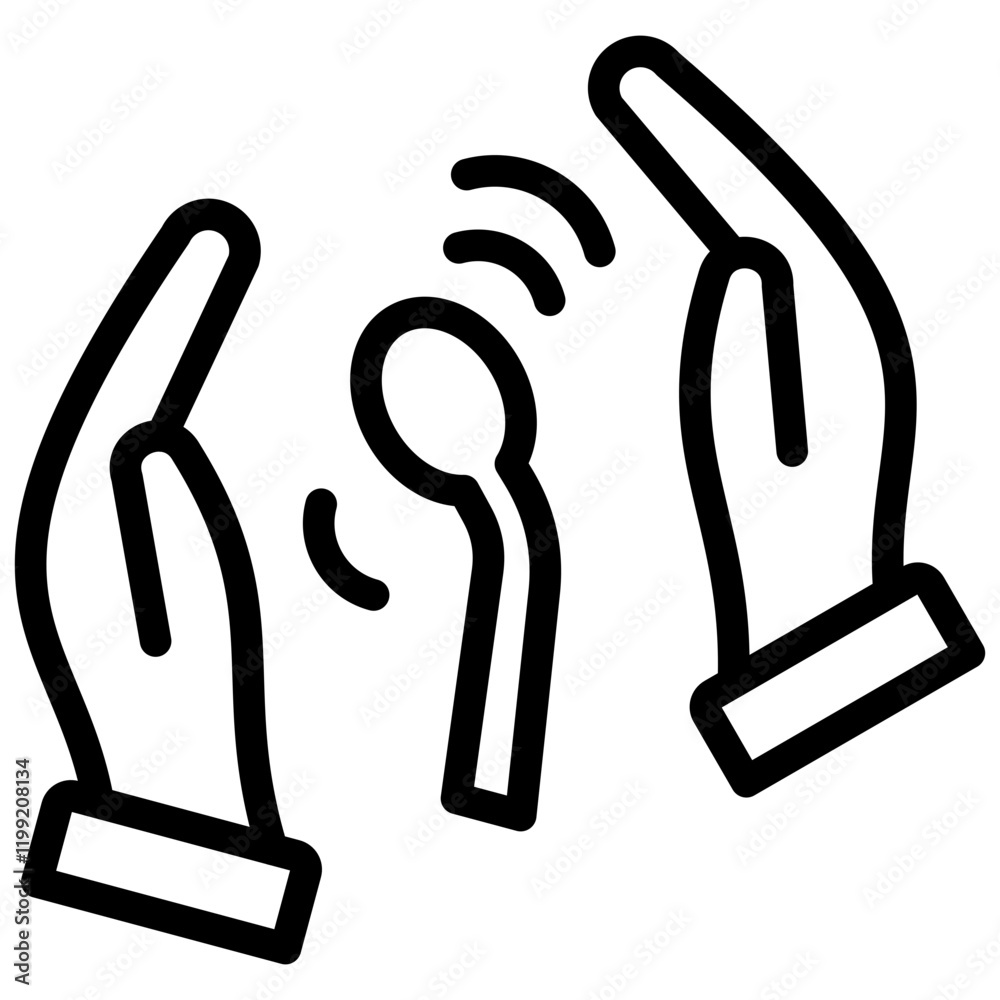 Obraz premium Telekinesis Icon