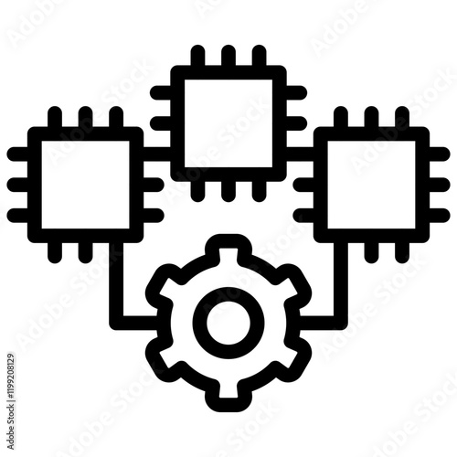 Technology Disruption Icon