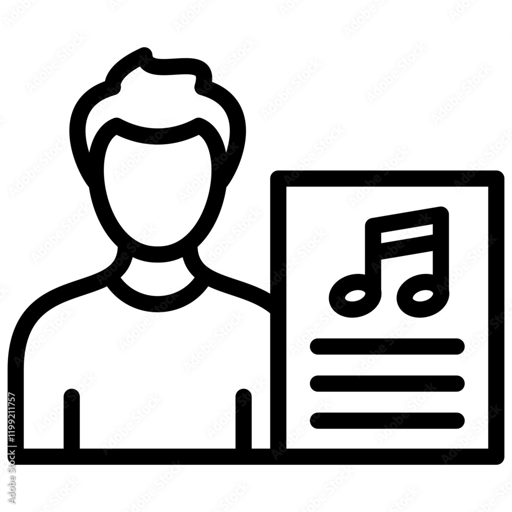 Music Teacher Male Icon