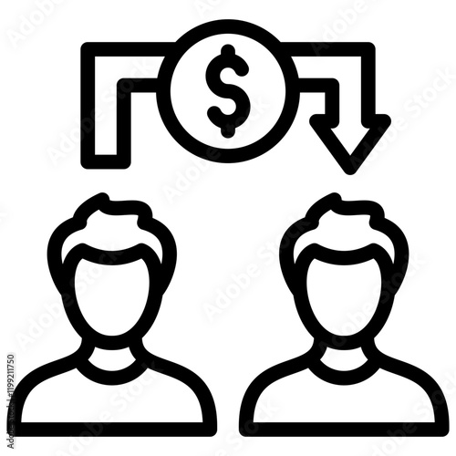 Peer to Peer Lending Icon